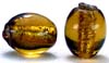 Oval Gold foil beads - click here for large view